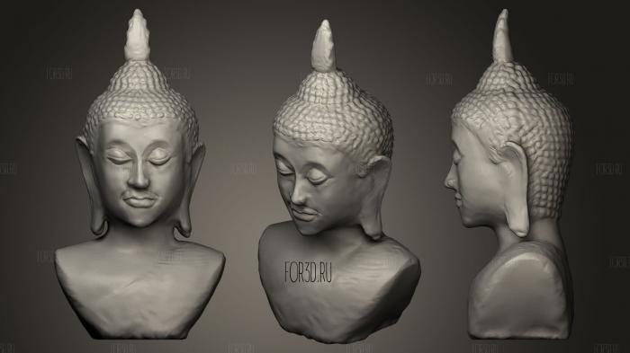 Buddha head stl model for CNC